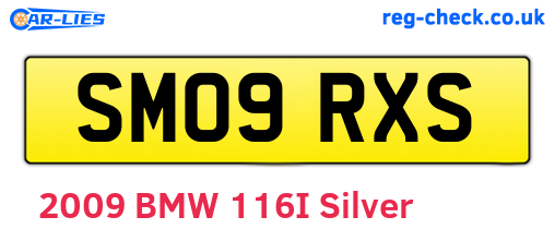 SM09RXS are the vehicle registration plates.