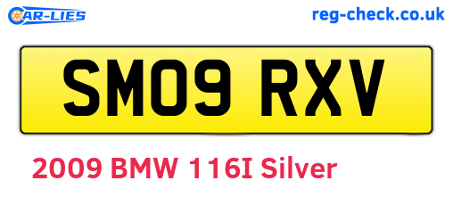 SM09RXV are the vehicle registration plates.