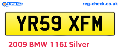 YR59XFM are the vehicle registration plates.