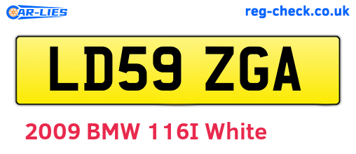 LD59ZGA are the vehicle registration plates.