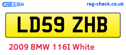 LD59ZHB are the vehicle registration plates.