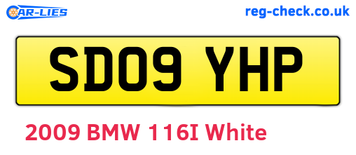 SD09YHP are the vehicle registration plates.