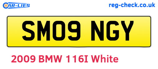 SM09NGY are the vehicle registration plates.