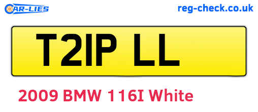 T21PLL are the vehicle registration plates.
