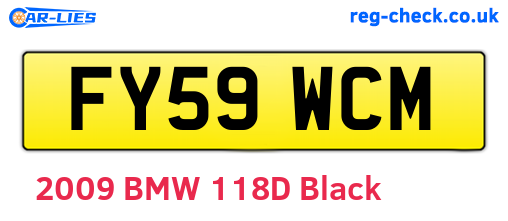 FY59WCM are the vehicle registration plates.