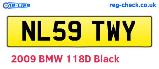 NL59TWY are the vehicle registration plates.