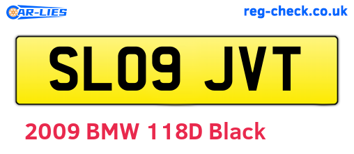SL09JVT are the vehicle registration plates.