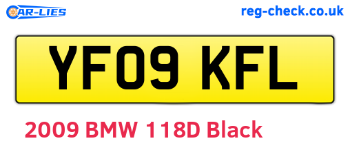 YF09KFL are the vehicle registration plates.