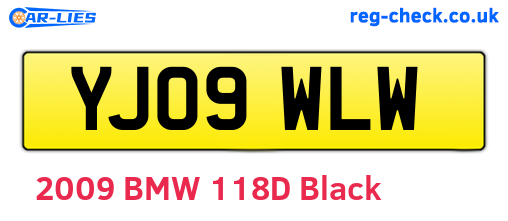 YJ09WLW are the vehicle registration plates.