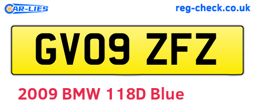 GV09ZFZ are the vehicle registration plates.