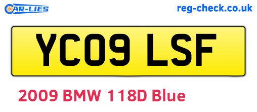 YC09LSF are the vehicle registration plates.