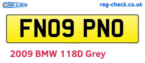 FN09PNO are the vehicle registration plates.