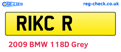 R1KCR are the vehicle registration plates.