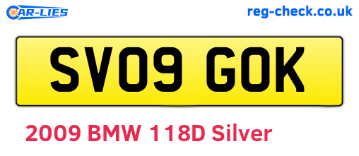 SV09GOK are the vehicle registration plates.
