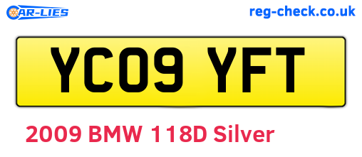 YC09YFT are the vehicle registration plates.