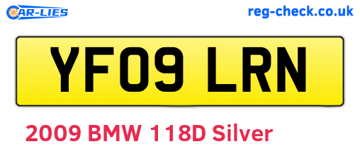 YF09LRN are the vehicle registration plates.