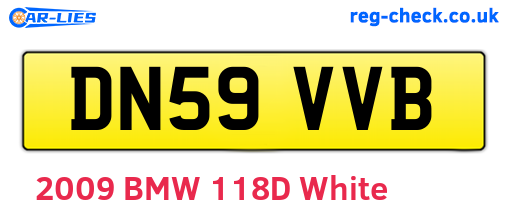 DN59VVB are the vehicle registration plates.