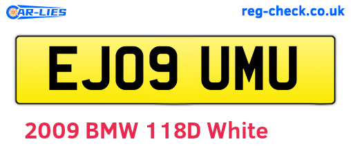 EJ09UMU are the vehicle registration plates.