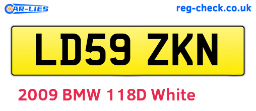 LD59ZKN are the vehicle registration plates.
