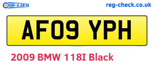 AF09YPH are the vehicle registration plates.