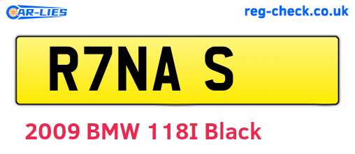 R7NAS are the vehicle registration plates.