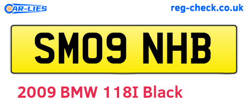 SM09NHB are the vehicle registration plates.