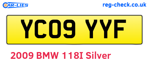 YC09YYF are the vehicle registration plates.