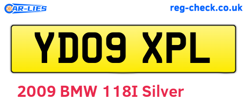 YD09XPL are the vehicle registration plates.