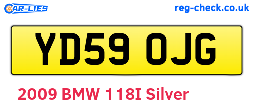 YD59OJG are the vehicle registration plates.