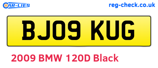 BJ09KUG are the vehicle registration plates.