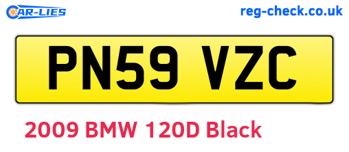 PN59VZC are the vehicle registration plates.