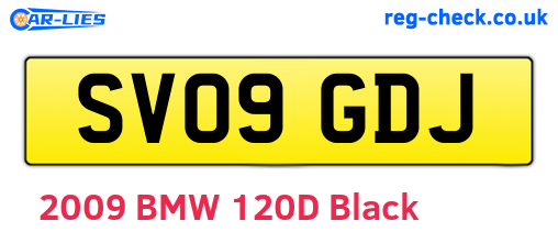 SV09GDJ are the vehicle registration plates.