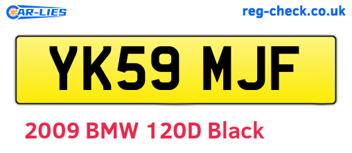 YK59MJF are the vehicle registration plates.