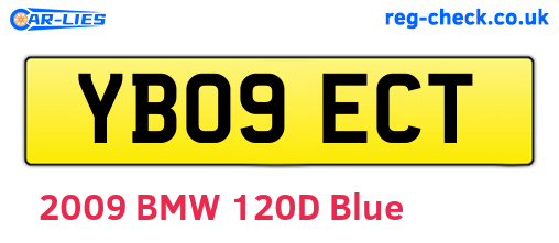 YB09ECT are the vehicle registration plates.