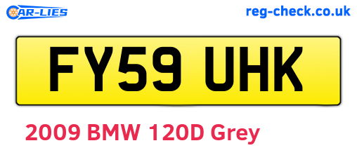 FY59UHK are the vehicle registration plates.