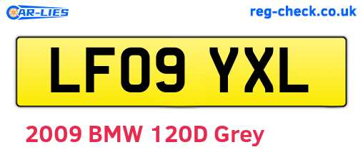 LF09YXL are the vehicle registration plates.