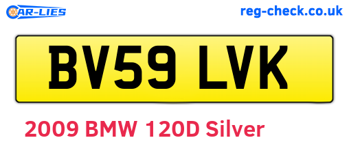 BV59LVK are the vehicle registration plates.