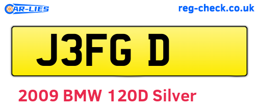 J3FGD are the vehicle registration plates.