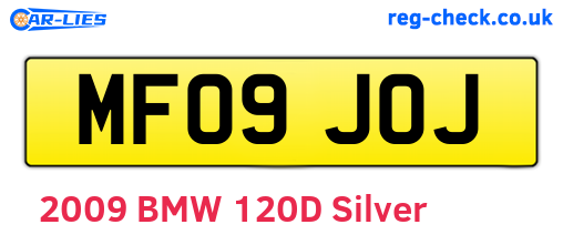 MF09JOJ are the vehicle registration plates.