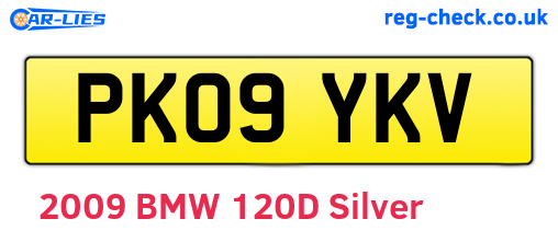 PK09YKV are the vehicle registration plates.