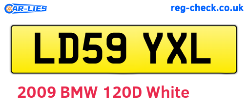 LD59YXL are the vehicle registration plates.