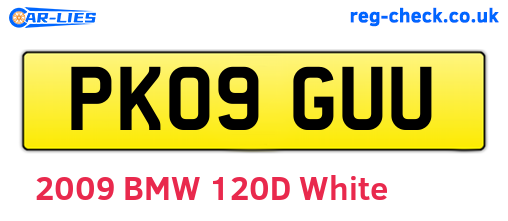 PK09GUU are the vehicle registration plates.