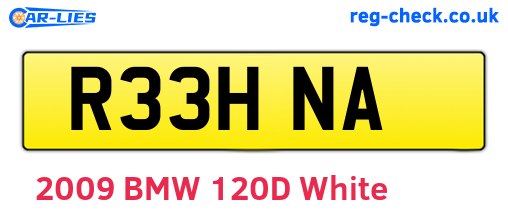 R33HNA are the vehicle registration plates.