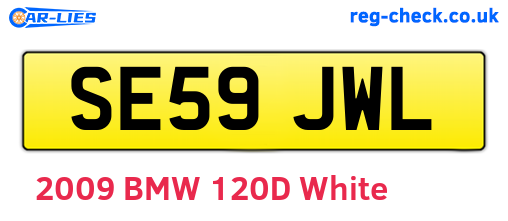 SE59JWL are the vehicle registration plates.