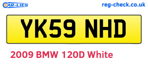 YK59NHD are the vehicle registration plates.