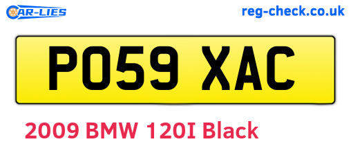 PO59XAC are the vehicle registration plates.