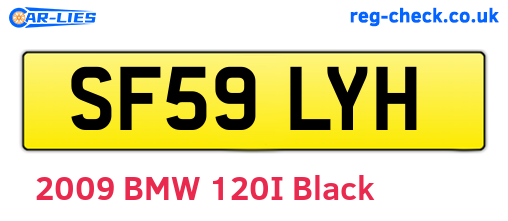 SF59LYH are the vehicle registration plates.