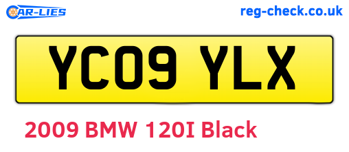YC09YLX are the vehicle registration plates.
