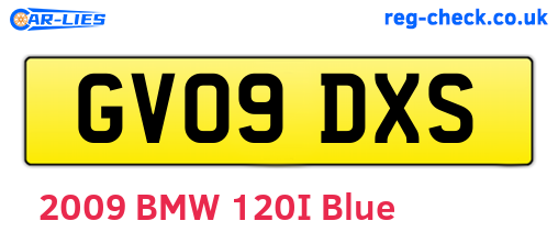 GV09DXS are the vehicle registration plates.