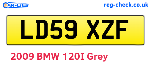 LD59XZF are the vehicle registration plates.